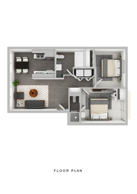 Aspire Oregon City Apartments in Oregon City, Oregon Two Bedroom Floor Plan